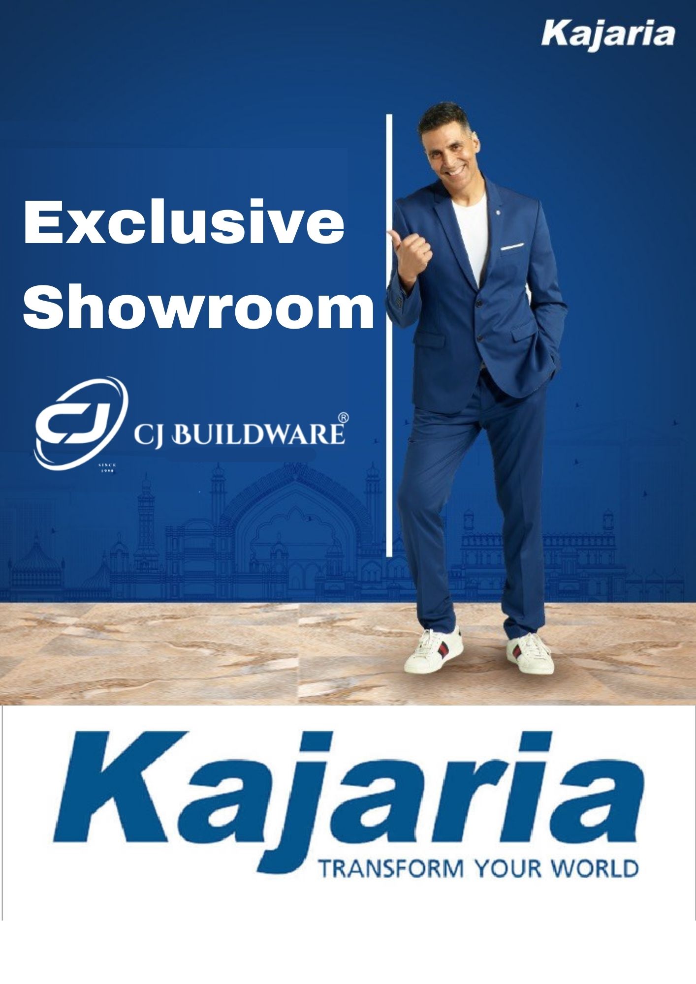 Showroom interior with designer tiles